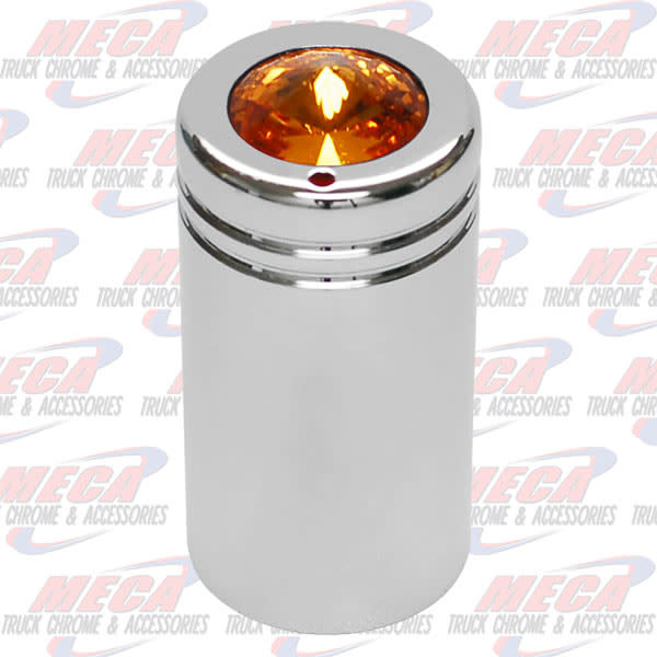 CB KNOB AMBER DIAMOND