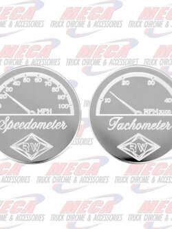 GAUGE PLATE PB SPEED/TACH W/ SCROLL DESIGN