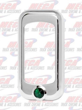 ROCKER SWITCH TRIM KW FL PB SET OF 3, GREEN JEWEL