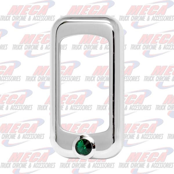 ROCKER SWITCH TRIM KW FL PB SET OF 3, GREEN JEWEL