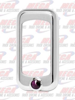 ROCKER SWITCH TRIM KW FL PB SET OF 3, PURPLE JEWEL