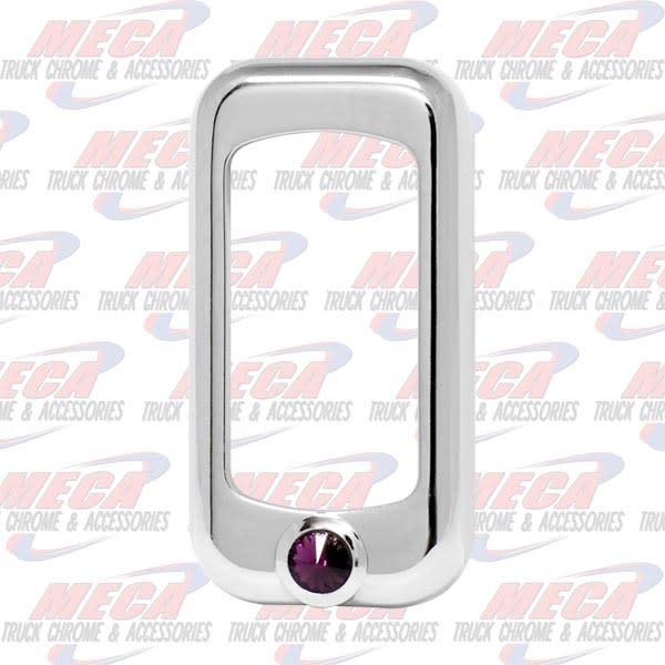 ROCKER SWITCH TRIM KW FL PB SET OF 3, PURPLE JEWEL
