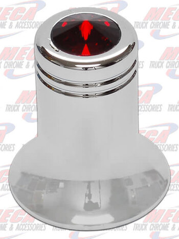 CB CHANNEL KNOB RED WIDE BOTTOM
