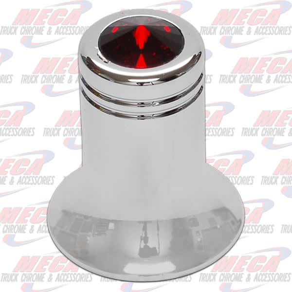 CB CHANNEL KNOB RED WIDE BOTTOM