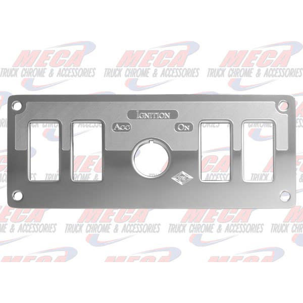 PLATE IGN SW KW 06 W/ 4 ROCKER SWITCH HOLE