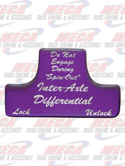 SWITCH GUARD STICKER FL PPL AXLE/DIFFERENTIAL