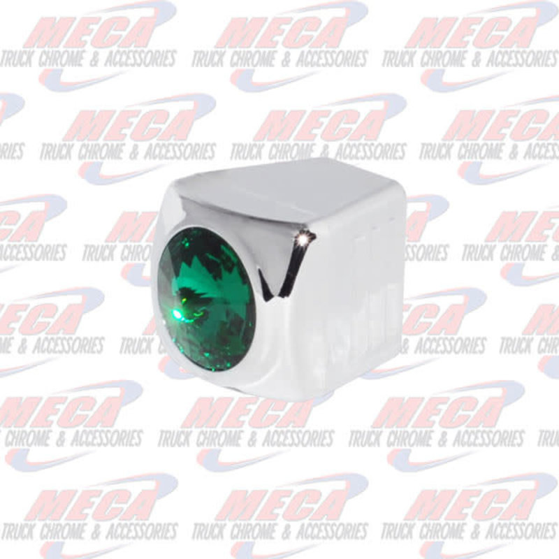 A/C SLIDE KNOBS GREEN 3PK FL PB KW
