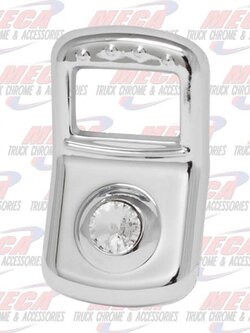 ROCKER SWITCH COVER TRIM KW PB 2006+ 3PK CLEAR