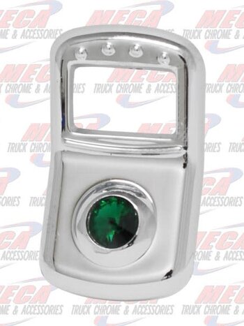 ROCKER SWITCH COVER TRIM PB 2006+ 3PK GREEN