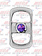ROCKER SWITCH COVER FL CENTURY - PURPLE