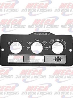 A/C CONTROL PLATE PB W 2 RECT HOLES HOLES