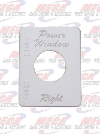 DASH PLATE PWR WINDOW RIGHT - UA