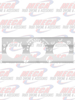 SS 3 SWITCH AC/HEATER CONTROL PLATE FOR INTERNATIONAL