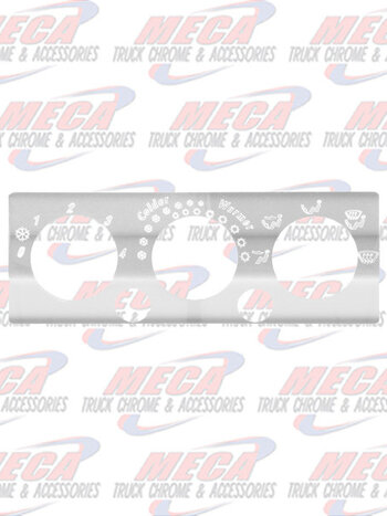 SS 3 SWITCH AC/HEATER CONTROL PLATE FOR INTERNATIONAL