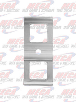 CHROME SWITCH COVER FL CASCADIA 3 OPENINGS PACK OF 2