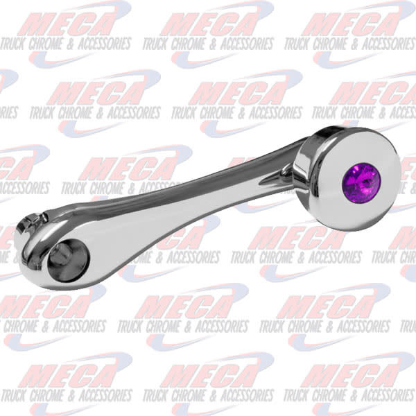 WINDOW CRANK HANDLE PURPLE DIAMOND SQUARED