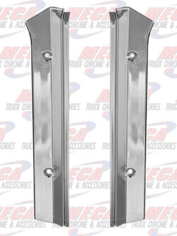 KW  WINDSHIELD POST COVERS CHROME PAIR 01+