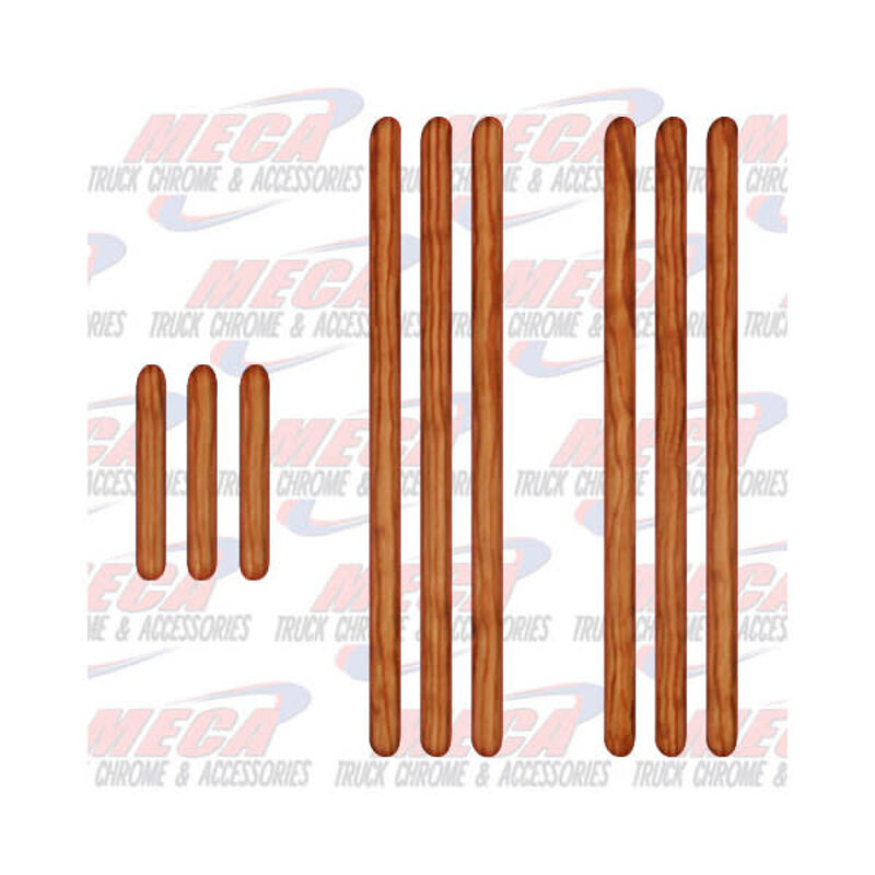 BRAKE PEDAL REPLACEMENT STRIP SET PB WOOD TONE