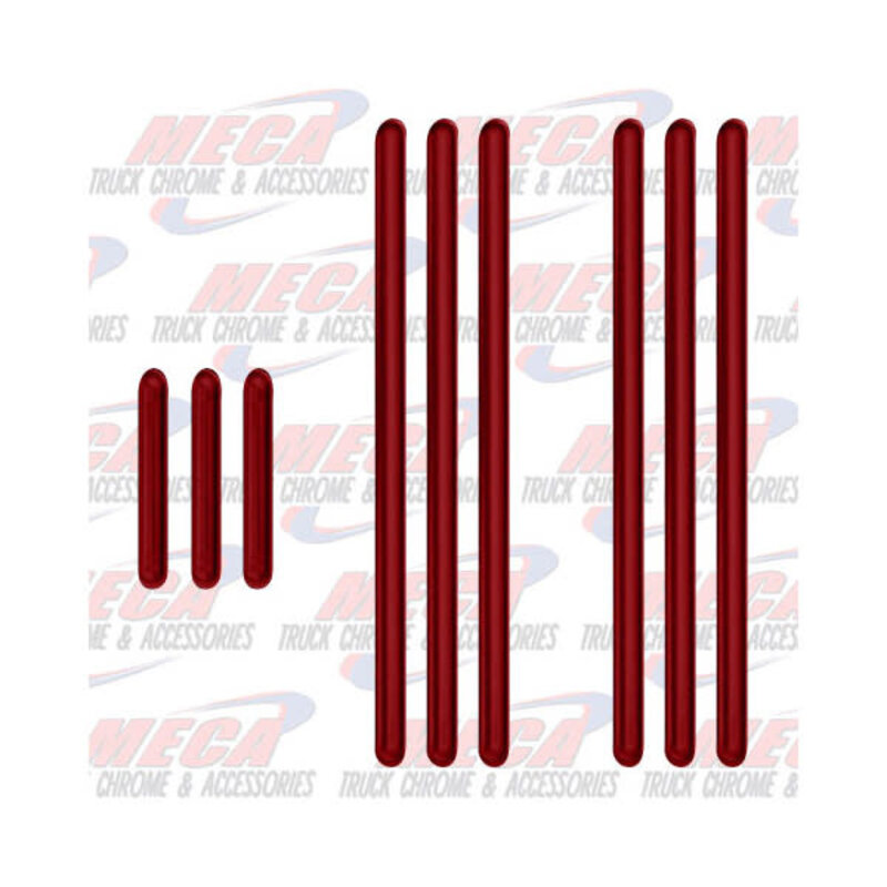 BRAKE PEDAL REPLACEMENT STRIP SET PB RED