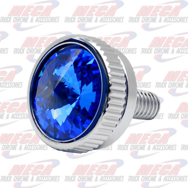 CB BOLT 4MM BLUE S/S CHROME 2/PK