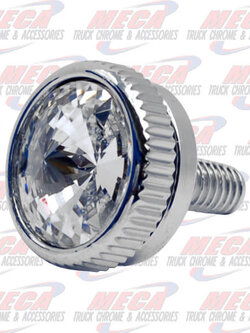 CB BOLT 4MM CLEAR S/S CHROME 2/PK