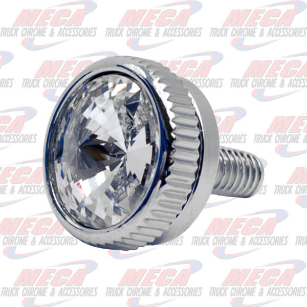 CB BOLT 4MM CLEAR S/S CHROME 2/PK