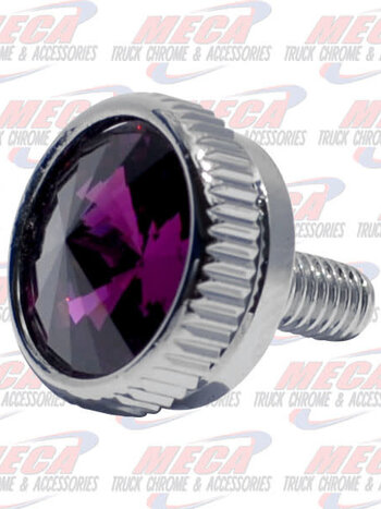 CB BOLT 4MM PURPLE S/S CHROME 2/PK