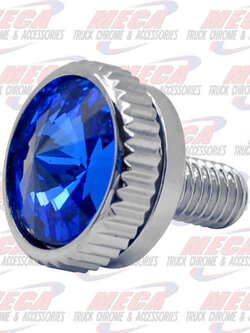 CB BOLT 5MM BLUE S/S CHROME 2/PK
