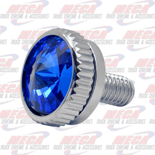 CB BOLT 5MM BLUE S/S CHROME 2/PK