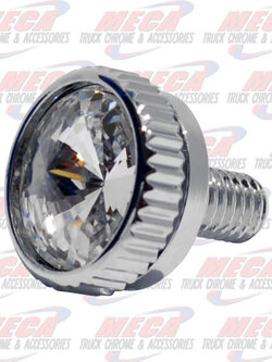 CB BOLT 5MM CLEAR S/S CHROME 2/PK