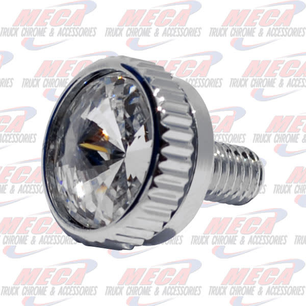 CB BOLT 5MM CLEAR S/S CHROME 2/PK