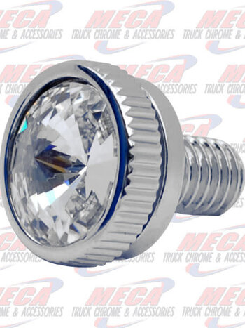 CB BOLT 6MM CLEAR S/S CHROME 2/PK