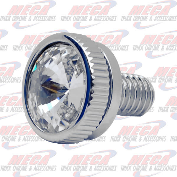 CB BOLT 6MM CLEAR S/S CHROME 2/PK