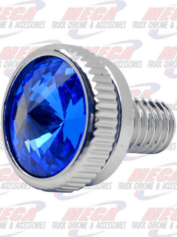 CB BOLT 6MM BLUE S/S CHROME 2/PK