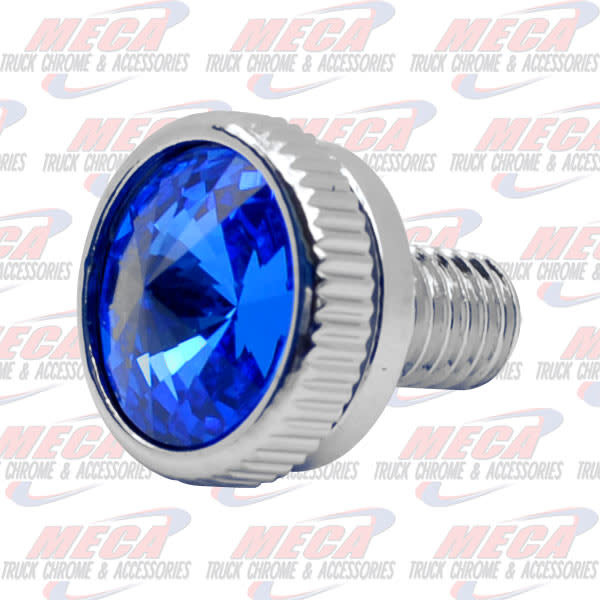 CB BOLT 6MM BLUE S/S CHROME 2/PK