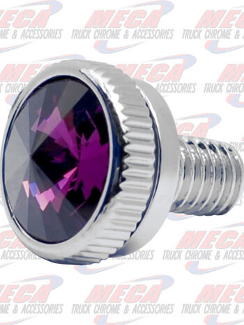 CB BOLT 6MM PURPLE S/S CHROME 2/PK