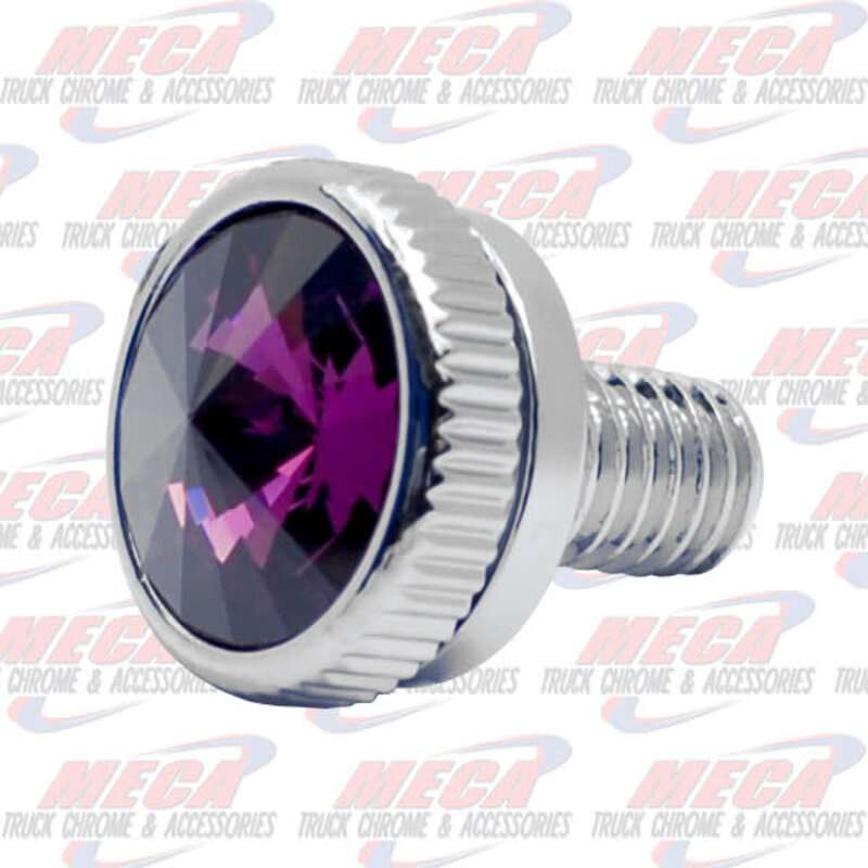 CB BOLT 6MM PURPLE S/S CHROME 2/PK