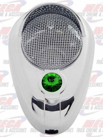 CB MIC COVER GREEN CHROME PLASTIC ROAD KING 56