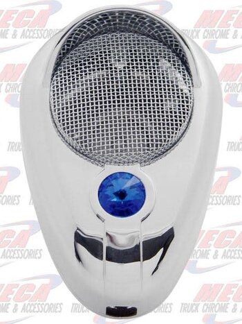 CB MIC COVER BLUE CHROME PLASTIC ROAD KING 56
