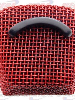 CB MIC GRILL RECT RED ASTATIC 636