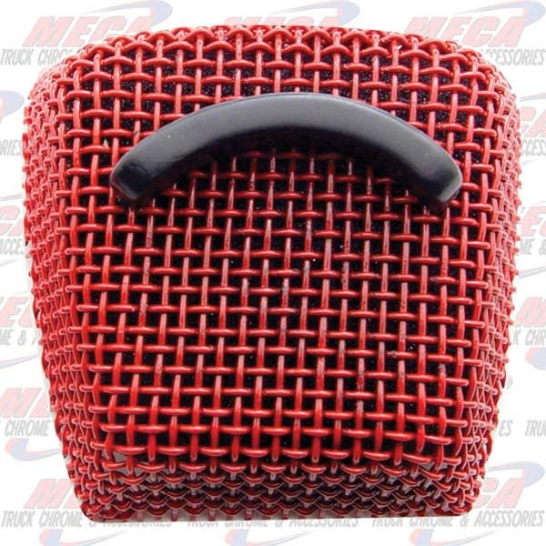 CB MIC GRILL RECT RED ASTATIC 636