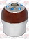 GEAR SHIFT KNOB BLUE LED (9/10 SPEED) W/ WOOD TONE
