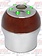 GEAR SHIFT KNOB GREEN LED (9/10 SPEED) W/ WOOD TON