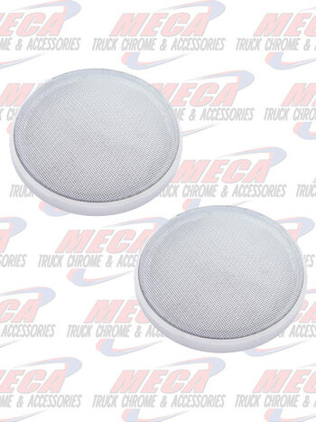 SPEAKER COVER PB ROUND 6-1/2" DIA. CHROME SNAP ON