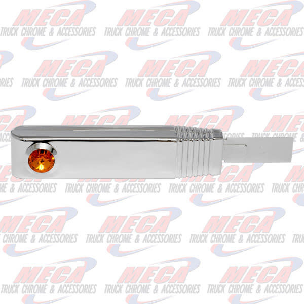TURN SIGNAL SWITCH HANDLE PLASTIC CHROME AMBER