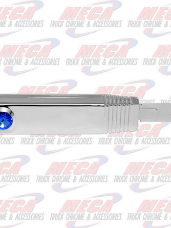 TURN SIGNAL SWITCH HANDLE PLASTIC CHROME BLUE