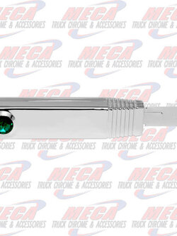 TURN SIGNAL SWITCH HANDLE PLASTIC CHROME GREEN