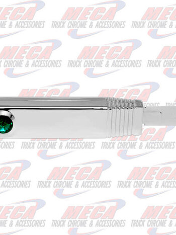 TURN SIGNAL SWITCH HANDLE PLASTIC CHROME GREEN