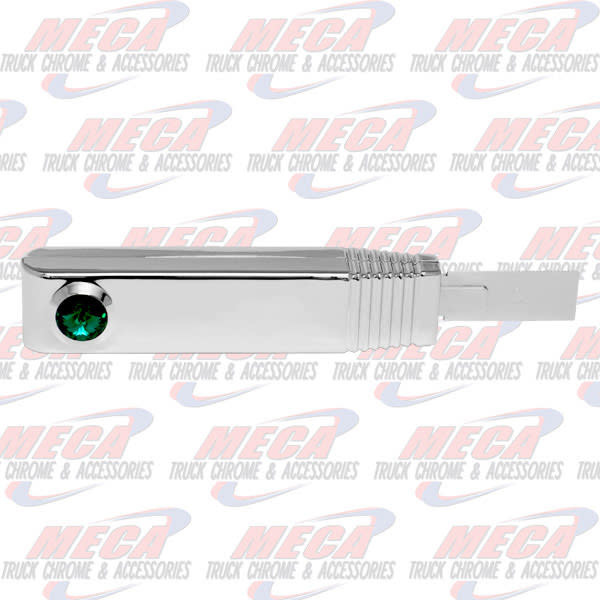 TURN SIGNAL SWITCH HANDLE PLASTIC CHROME GREEN