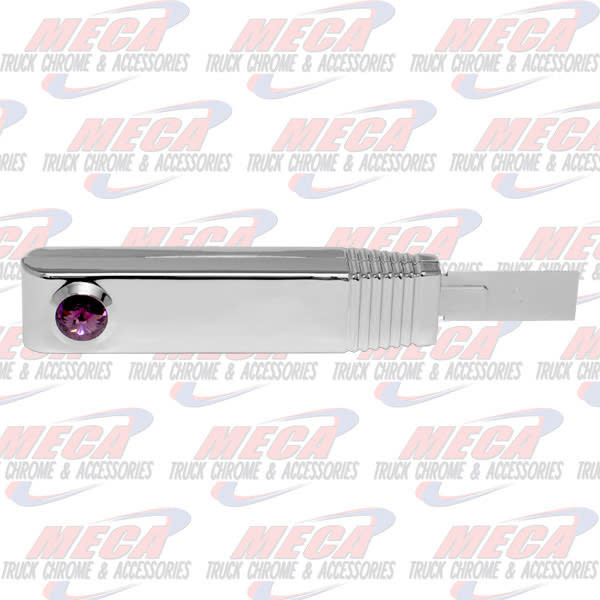 TURN SIGNAL SWITCH HANDLE PLASTIC CHROME PURPLE